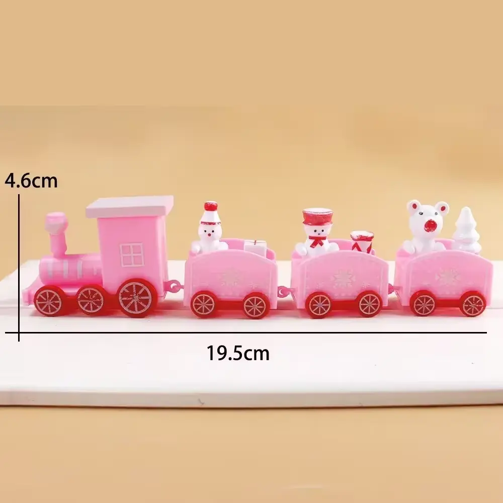 Christmas Plastic Train Decorations Mini Snowman Gingerbread Decorations for Trains Christmas Trains Christmas Decorations Gifts