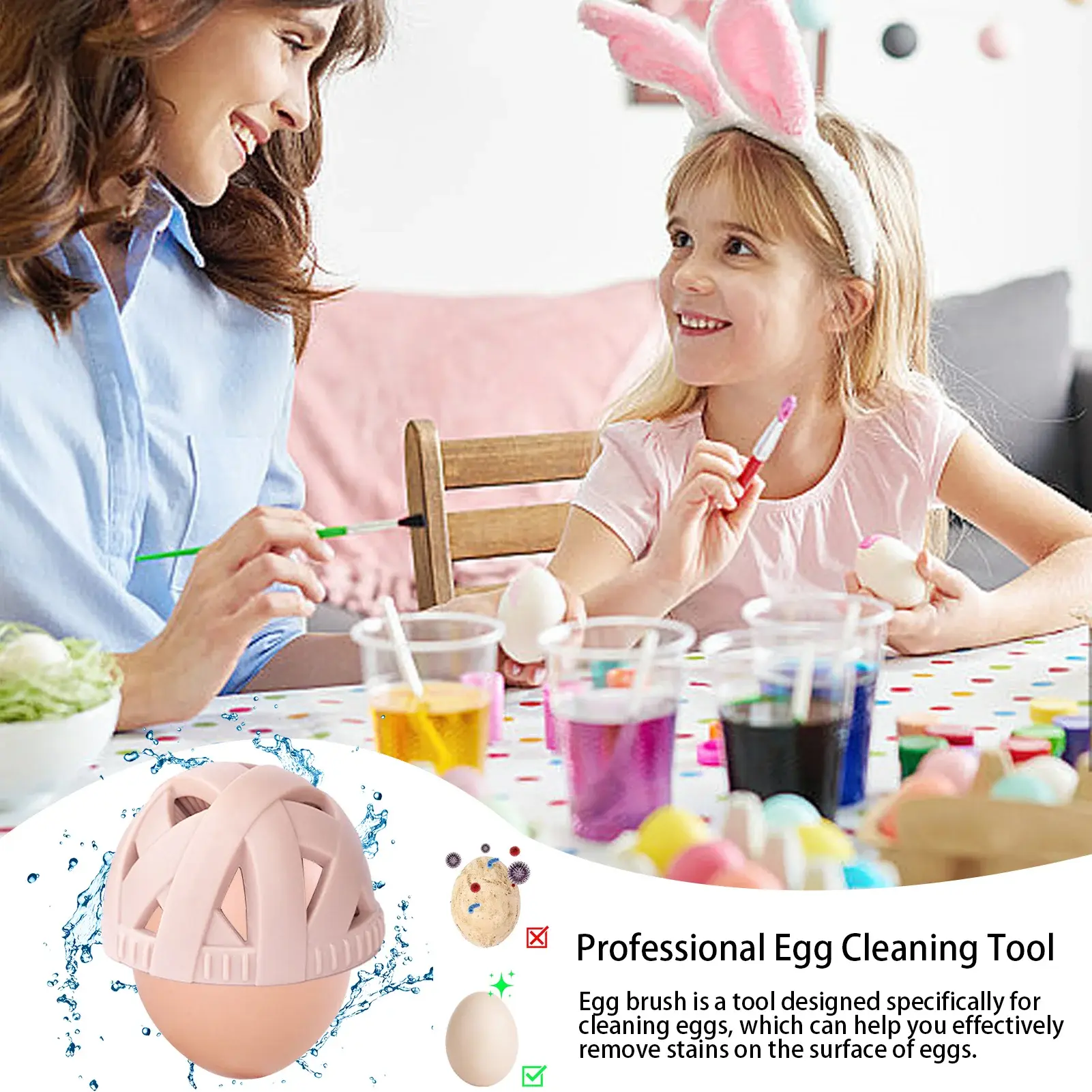 Silicone Egg White Brush Tool Cleaning Egg Brush Multi functional and Easy Cleaning Kitchen Accessories Small Tool