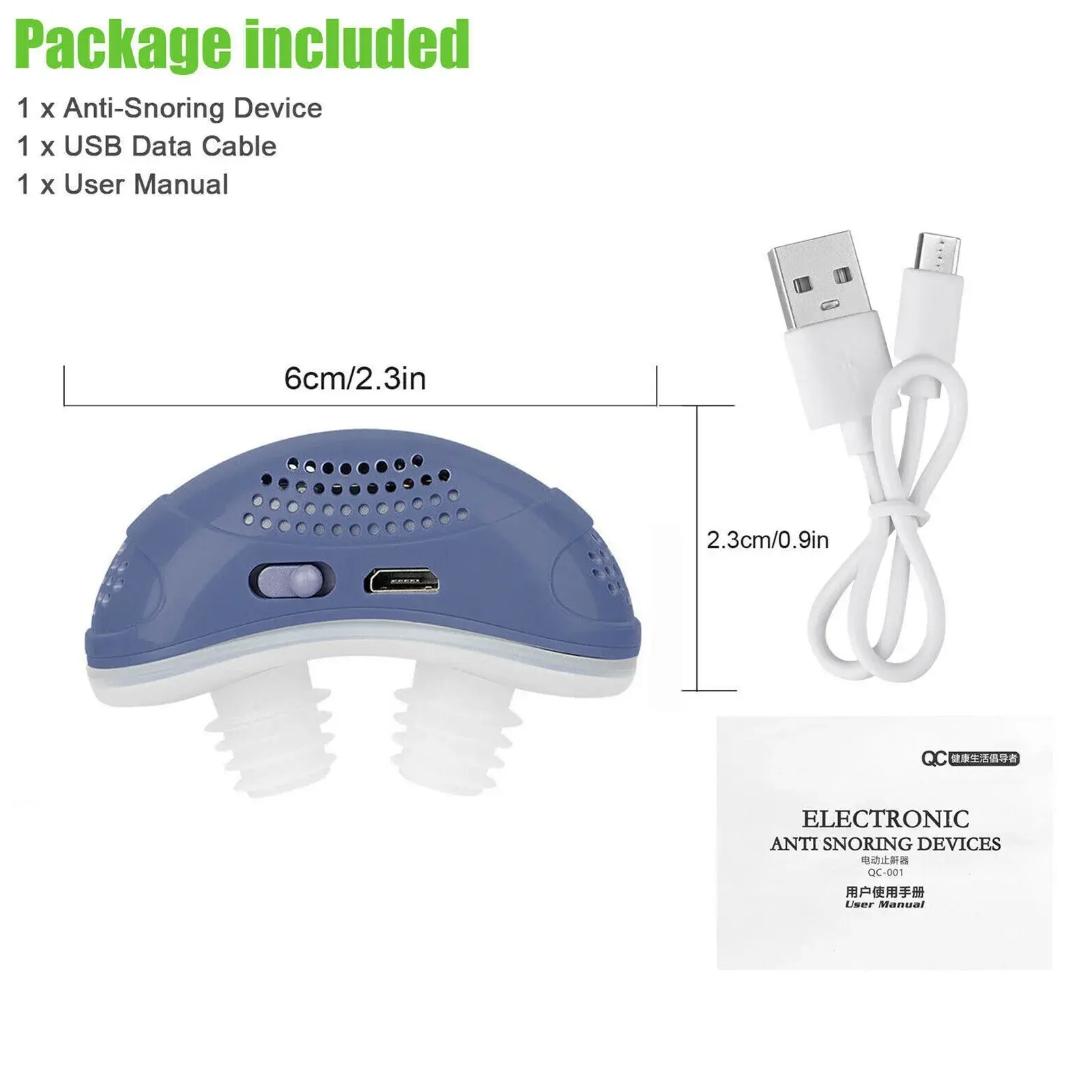 Electric Anti Snoring Device Nose Clip Anti Snoring Anti Snoring Device Assisted Sleep Insomnia Breathing Sleep Care Machine