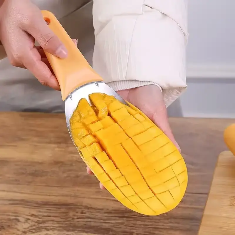 Multi Functional Mango Peeler Mango Peeling Cutting Knife Mango Peeling Separator Mango Scoop Avocado Peeler Fruit Kitchen Tool