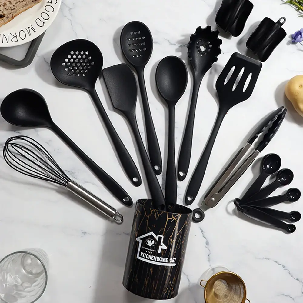18 PCS Silicone Cookware Kitchenware Set Heat-resistant Non Stick Spatul Egg Spatula Mixer Kitchen Cooking Tools