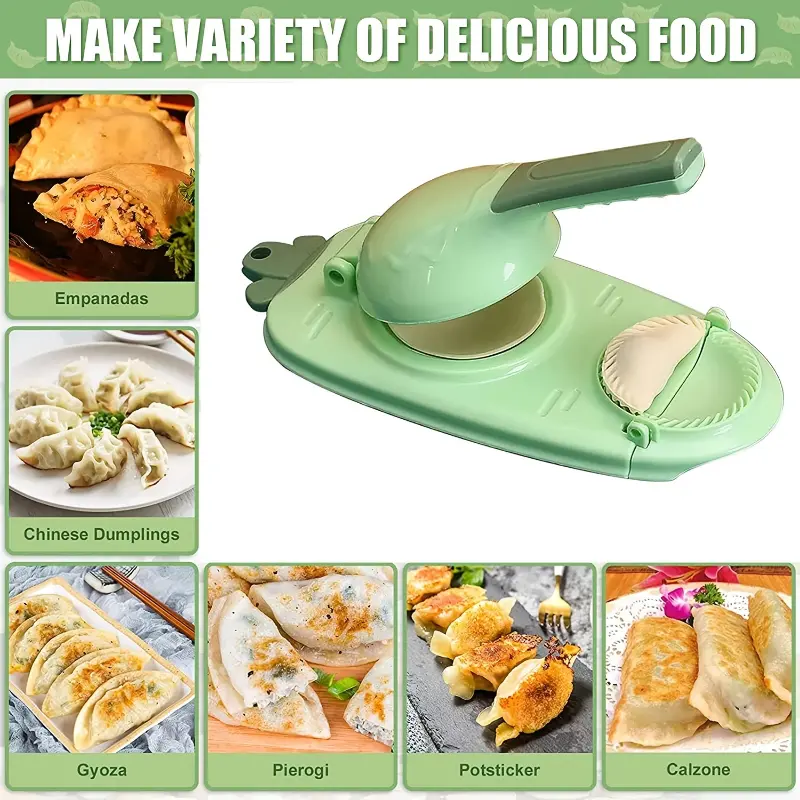 Two In One Dumpling Machine Handmade Dumpling Skin Mold Dough Manual Pressing Tool Baking Pastry Dumpling Machine Accessories