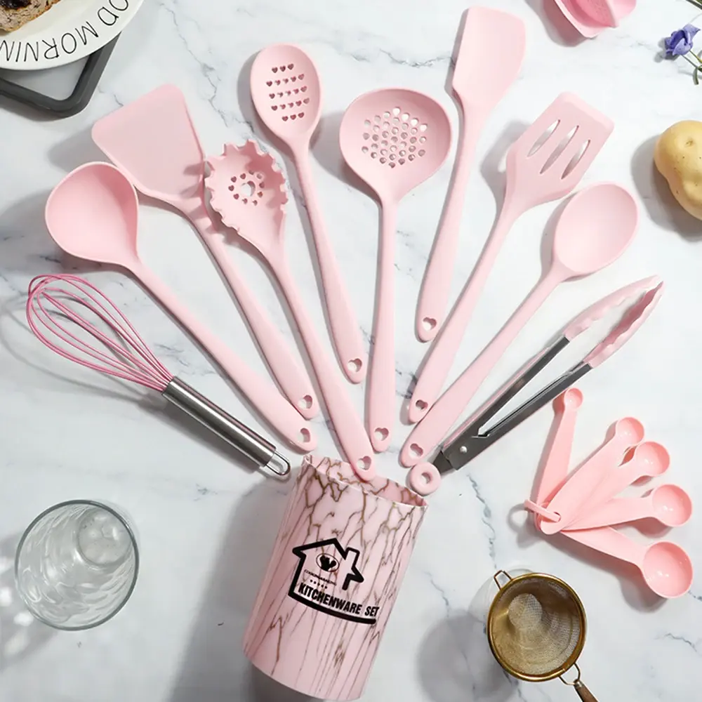 18 PCS Silicone Cookware Kitchenware Set Heat-resistant Non Stick Spatul Egg Spatula Mixer Kitchen Cooking Tools