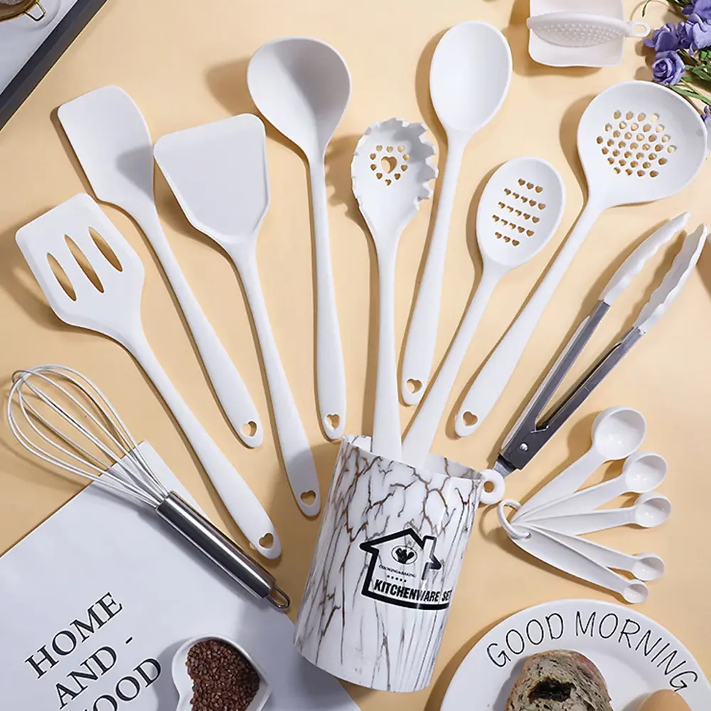 18 PCS Silicone Cookware Kitchenware Set Heat-resistant Non Stick Spatul Egg Spatula Mixer Kitchen Cooking Tools