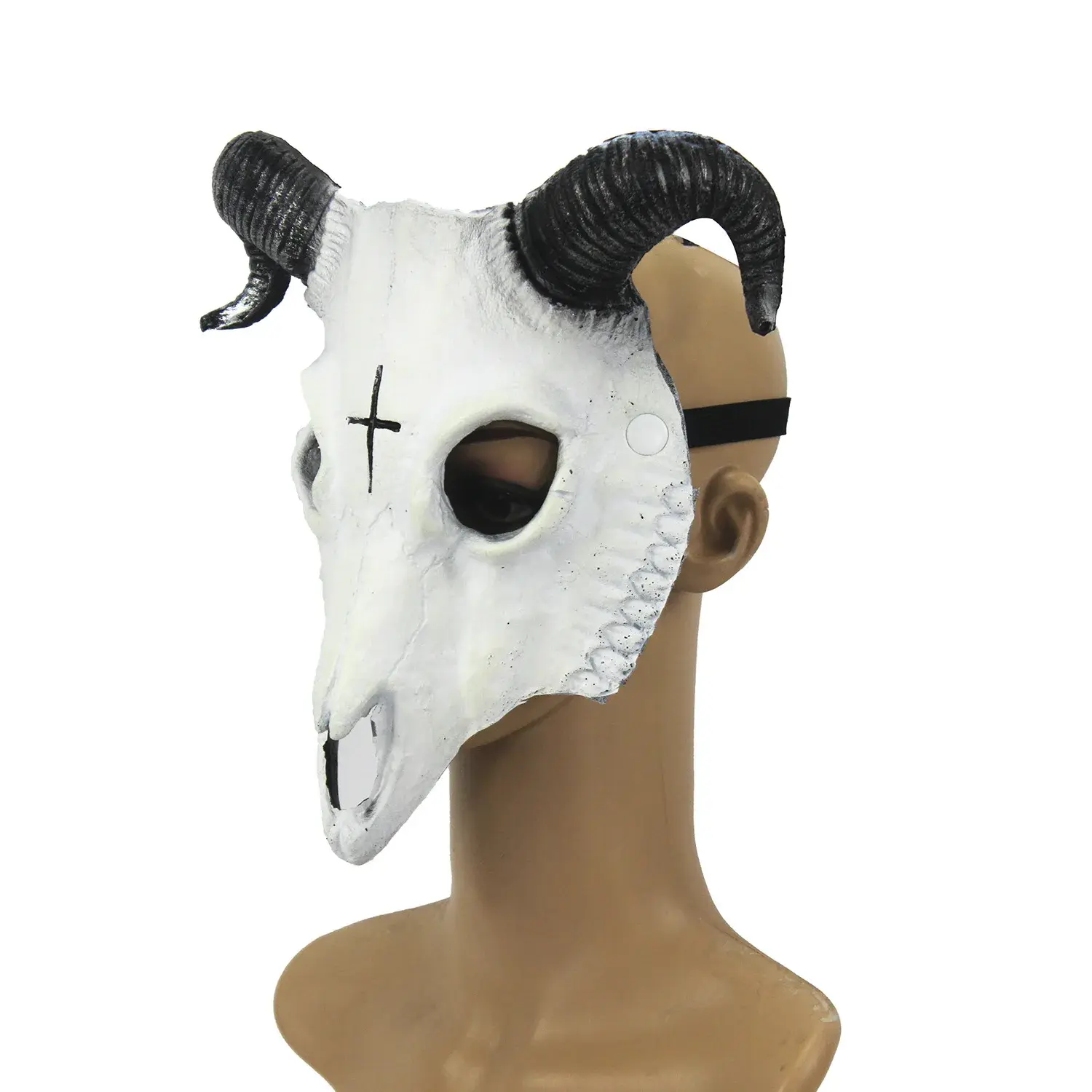 Halloween Devil Mask Horror Sheep Skull Horn Mask Halloween Party Play Animal Mask Role Play Costume Decoration