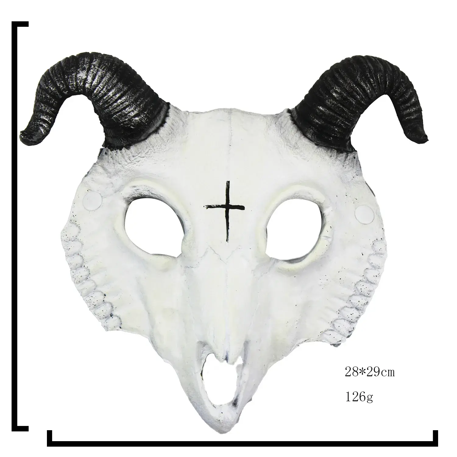Halloween Devil Mask Horror Sheep Skull Horn Mask Halloween Party Play Animal Mask Role Play Costume Decoration