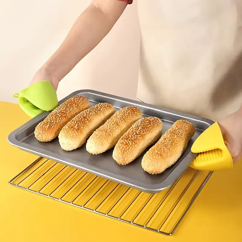 Silicone Mini Oven Insulated Hand Grip Anti scald Gloves Microwave Gloves Gripping Thick Oven Gloves Kitchen Cooking Tools