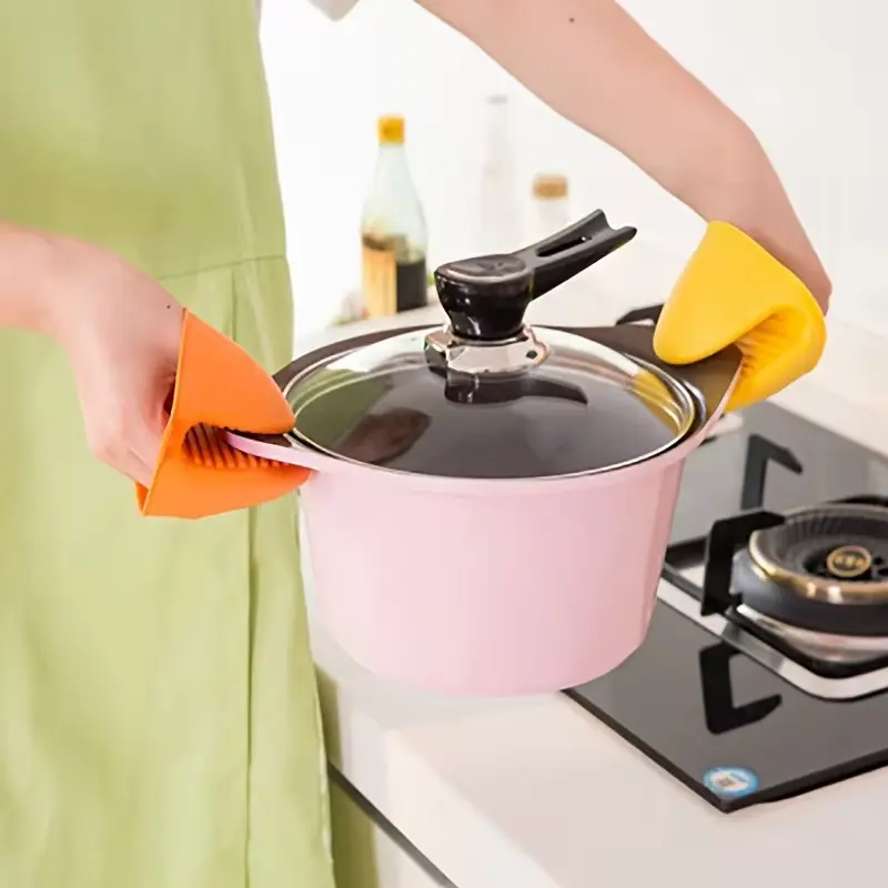Silicone Mini Oven Insulated Hand Grip Anti scald Gloves Microwave Gloves Gripping Thick Oven Gloves Kitchen Cooking Tools