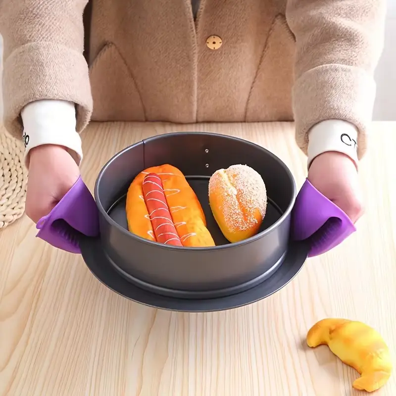 Silicone Mini Oven Insulated Hand Grip Anti scald Gloves Microwave Gloves Gripping Thick Oven Gloves Kitchen Cooking Tools