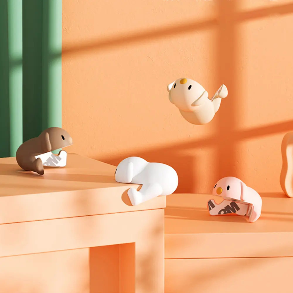 Cute Animal Corner Anti-collision Cover Table Corner Protection Cover Silicone Desk Anti-collision Protection for Baby Safety