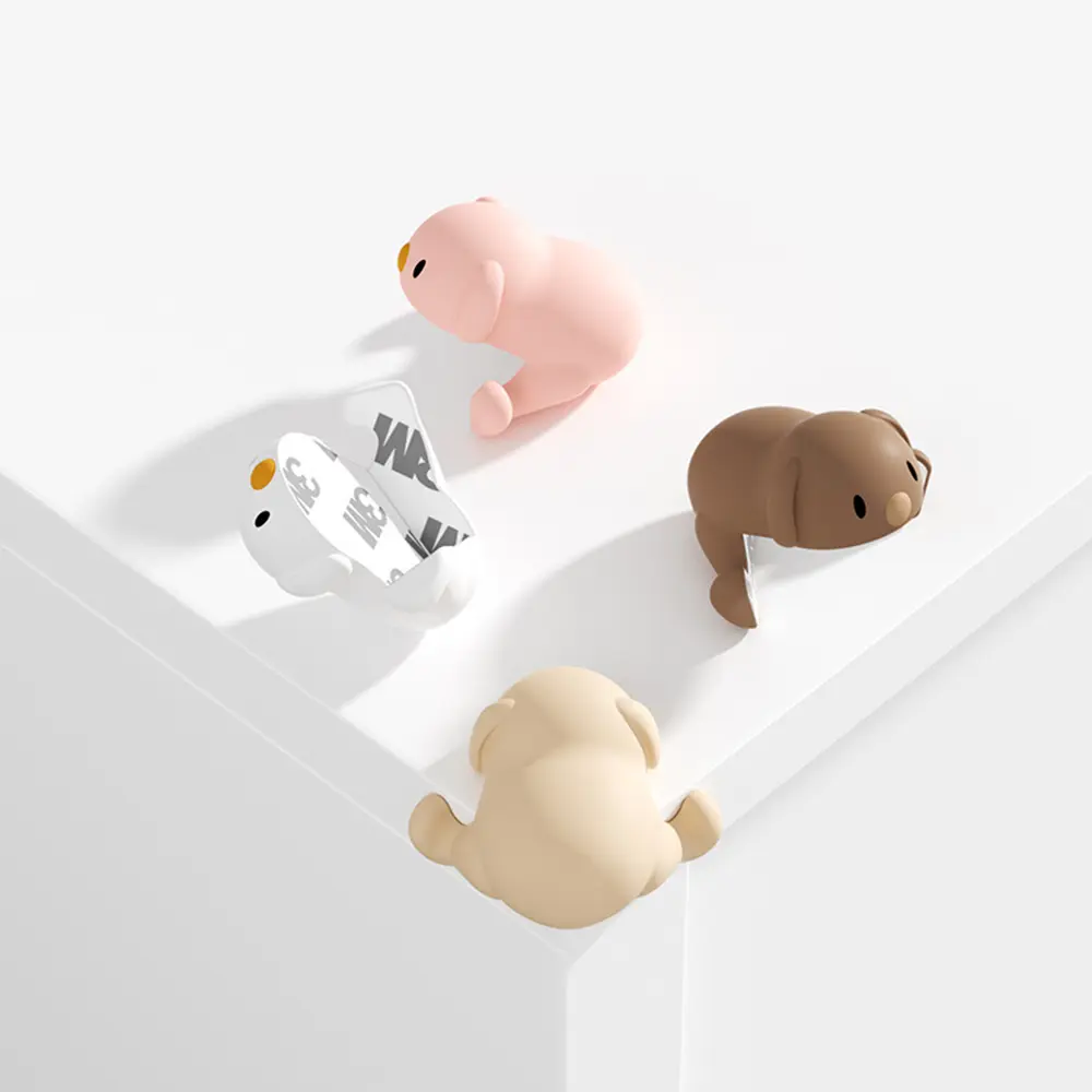 Cute Animal Corner Anti-collision Cover Table Corner Protection Cover Silicone Desk Anti-collision Protection for Baby Safety