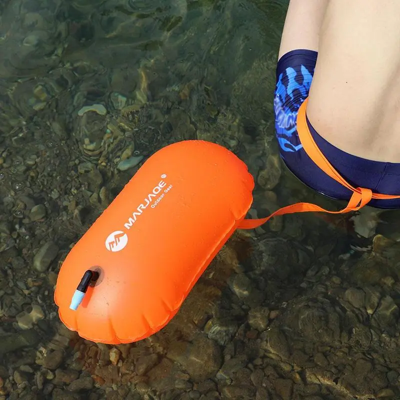 Single Airbag Swimming Bag Easy To Inflate with Drift Bag Float with Swimming Safety Buoy Tugboat Inflatable Lifesaving Buoy