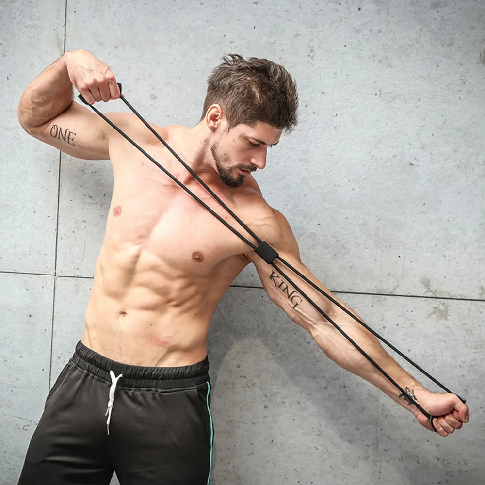 Sports Exercise 8-shaped Resistance Chest Dilator Yoga Back Training Device Chest Expansion Tension Band Fitness Equipment