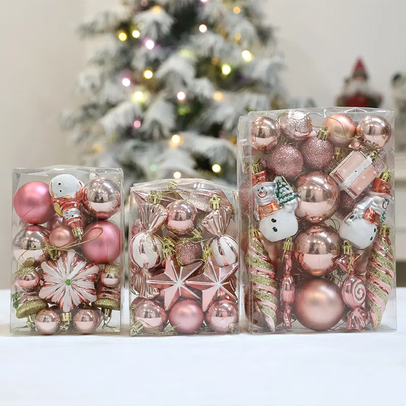 Christmas Decoration Christmas Tree Ball Pendant Candy Vine Pinecone Jewelry Set Christmas Home Decoration Pendant Gift Box