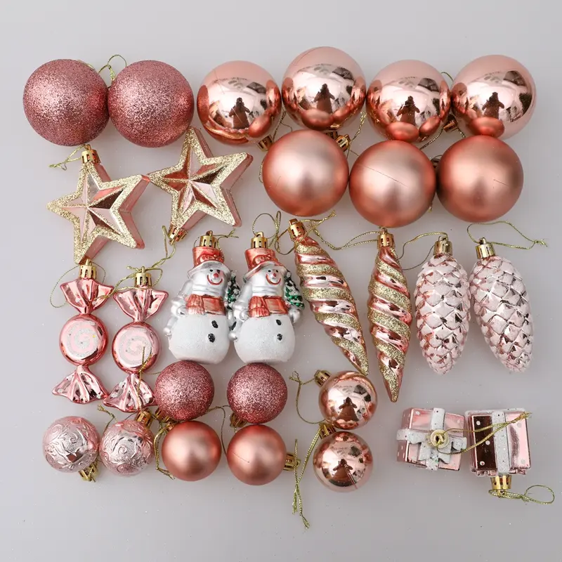 Christmas Decoration Christmas Tree Ball Pendant Candy Vine Pinecone Jewelry Set Christmas Home Decoration Pendant Gift Box