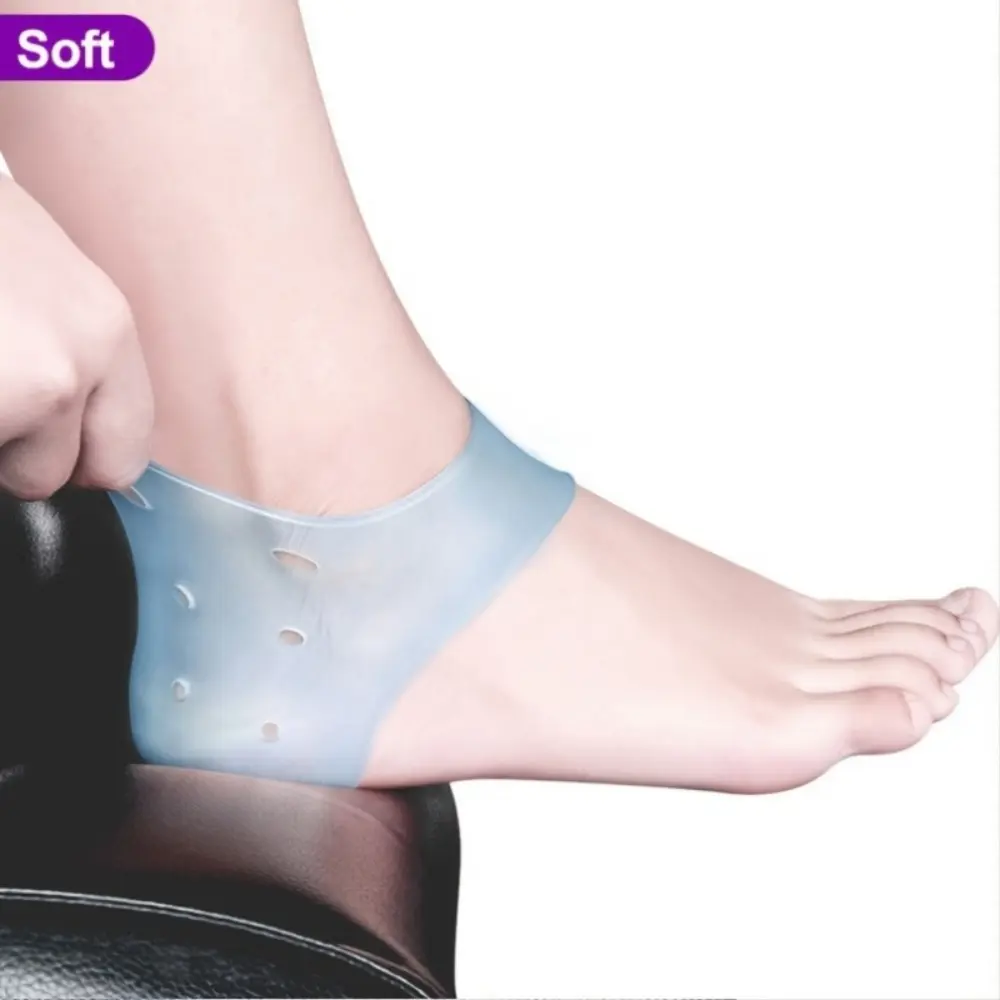 Heel Pad Protector Prevents Dry Cracked Feet for of Fasciitis Achilles Tendon Spurs Foot Pain Silicone Heel Tool for Foot Therap