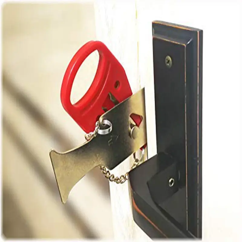 Safe Portable Anti-theft Door Lock Without Drilling Door Lock Buckle Hotel Room Equipment Home Room Security Door Lock Equipment