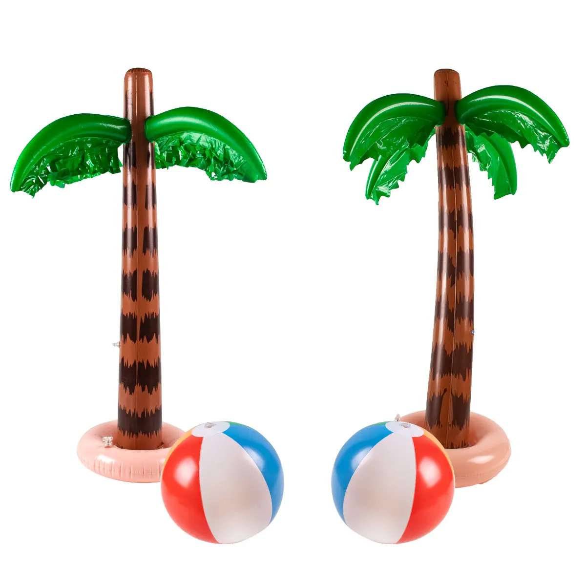 Hawaii Tropical Birthday Lu Swimming Pool Beach Party Inflatable Palm Tree Coconut Tree Summer Beach Background Decoration Prop