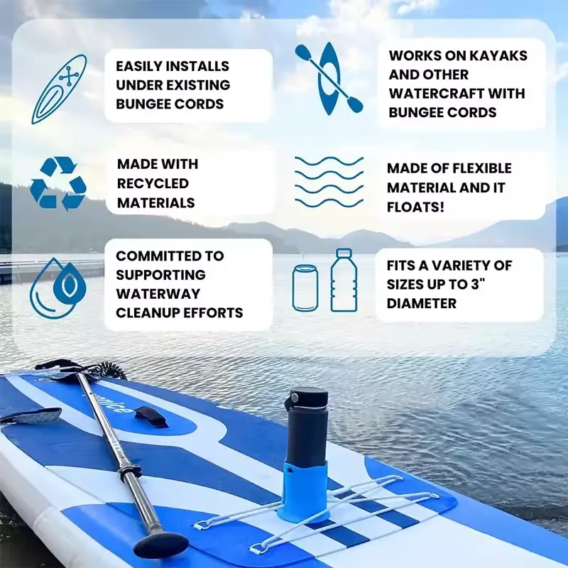 Drinking Cup Holder Kayak Drink Holder Surfboard Bottle Cup Holder Kayak Rope Binding Drink Holder Kayak Stationary