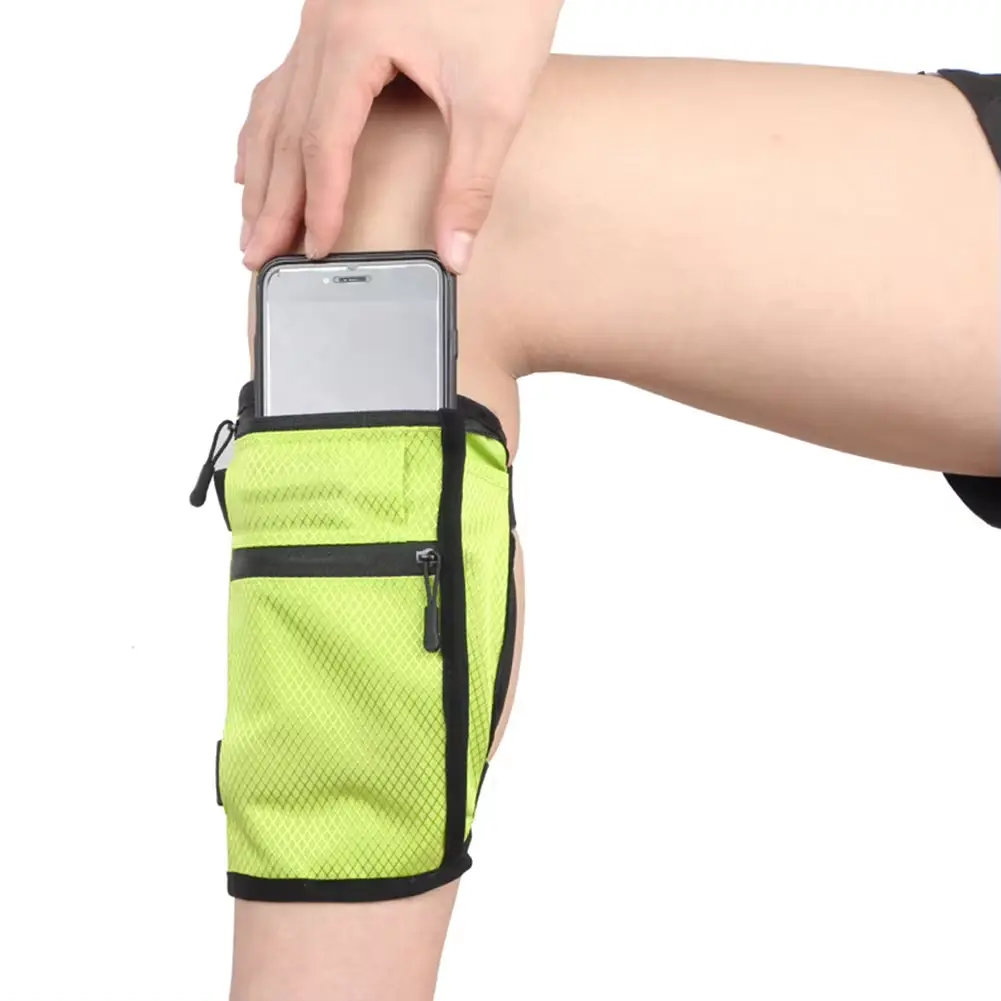 Outdoor Sports Ventilate Mobile Phone Leg Bag Fitness Running Charter Flight Storage Bag Anti Slip Elastic Band Hidden Bag