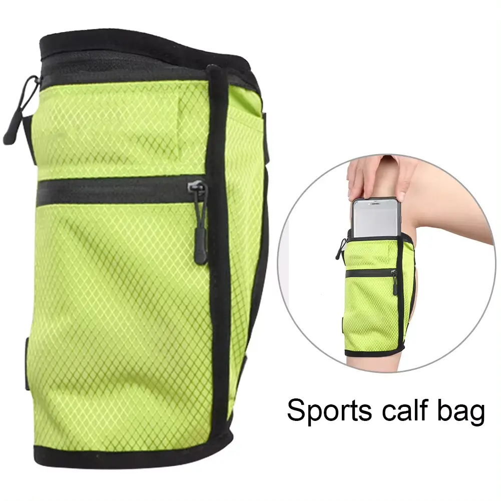 Outdoor Sports Ventilate Mobile Phone Leg Bag Fitness Running Charter Flight Storage Bag Anti Slip Elastic Band Hidden Bag