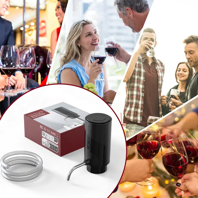 Rechargeable Electric Red Wine Decanter One Click Quick Decanter Automatic Wine Decanter Intelligent Home Bar Wine Set