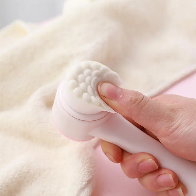 3D Double-Sided Soft Bristled Silicone Facial Brush Manual Massage Brush Cleanser To Remove Black Pores Deep Cleaning Brush