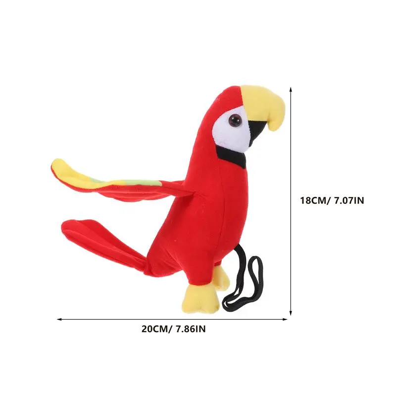 Eye Mask Pirate Role-Playing Costume Set Shoulder Plush Parrot Toy Pirate Costume Set Decoration Halloween Party Accessories