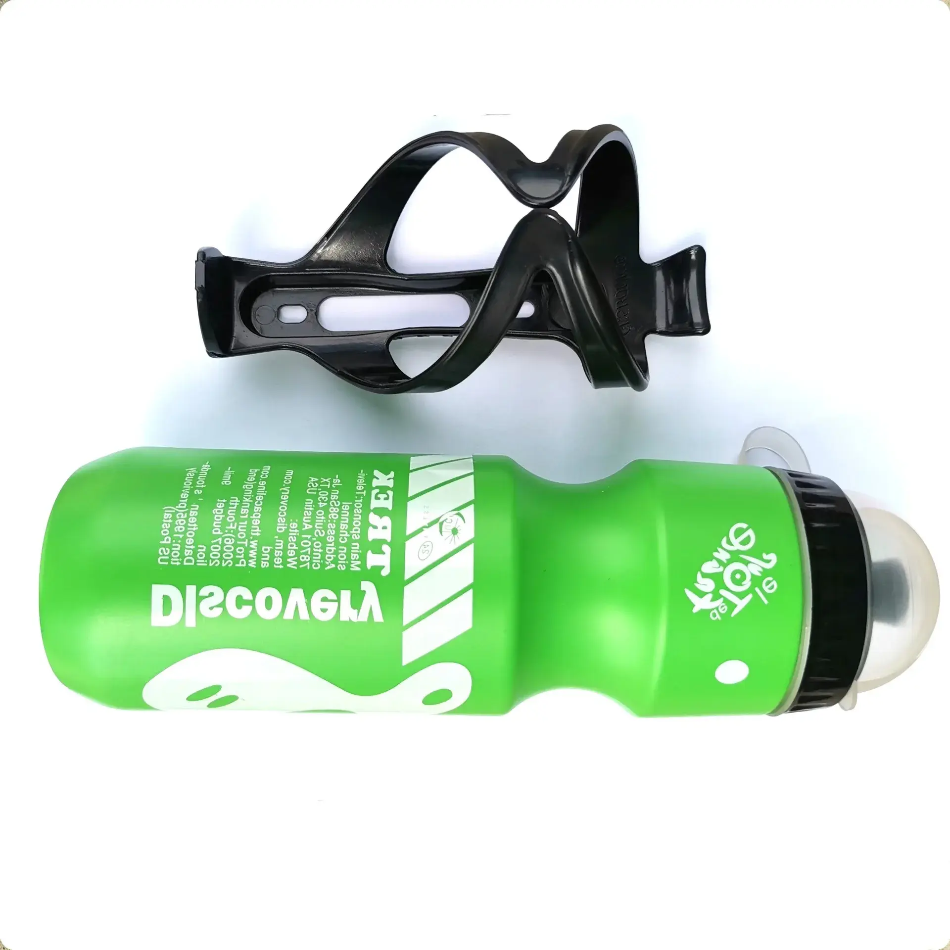 Bicycle Mountain Bike Sports Water Bottle with Water Bottle Bracket Outdoor Sports Camping Beverage Cup Portable Water Bottle