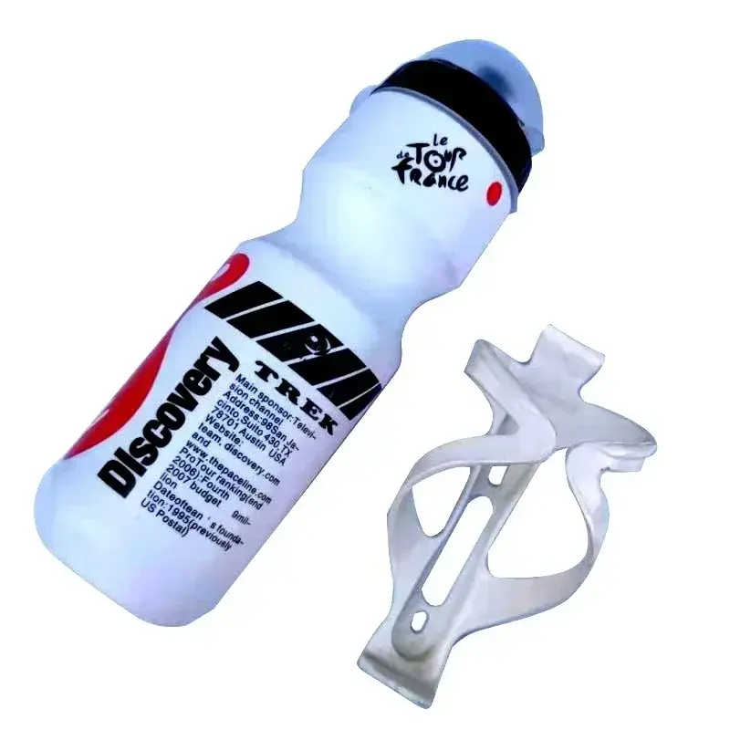 Bicycle Mountain Bike Sports Water Bottle with Water Bottle Bracket Outdoor Sports Camping Beverage Cup Portable Water Bottle