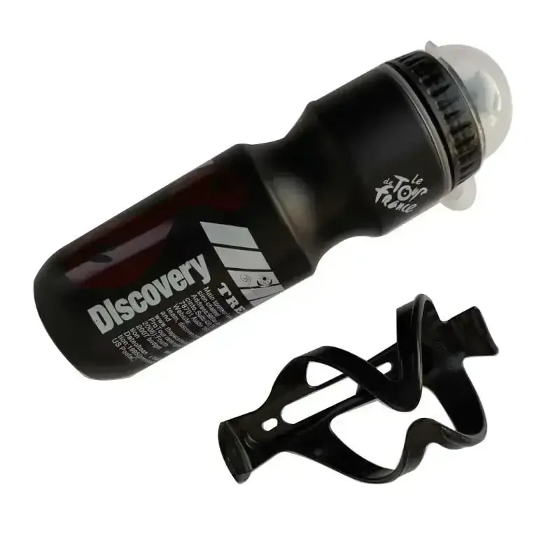 Bicycle Mountain Bike Sports Water Bottle with Water Bottle Bracket Outdoor Sports Camping Beverage Cup Portable Water Bottle