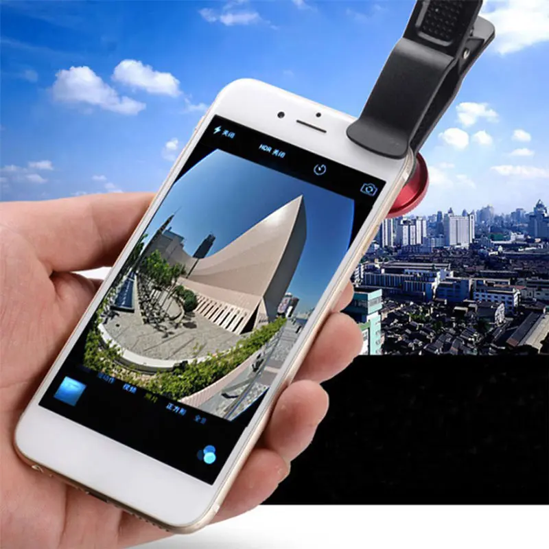 3In1 Mobile Phone Fish eye Wide-angle Macro Lightweight Universal Phone Camera Lens Magnifying Glass Fish eye Wide-angle Selfie