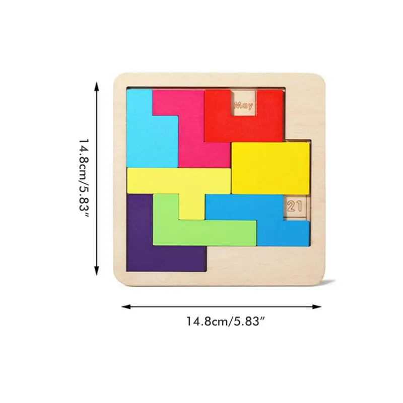 Daily Calendar Puzzle Wooden Calendar Play A Different Puzzle to Display the Date Difficult Jigsaw Game for Office Desk PR Sale