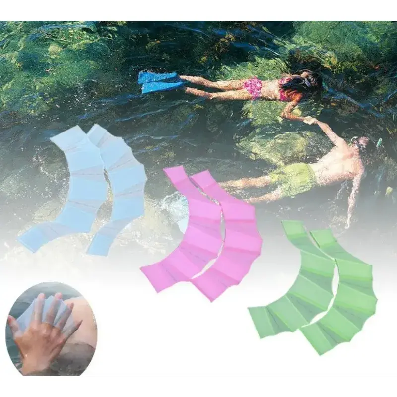 Silicone Hand Puff Swimming Equipment Swimming Gloves Flipping Board Training Gloves Silicone Palm Trainer Swimming Equipment