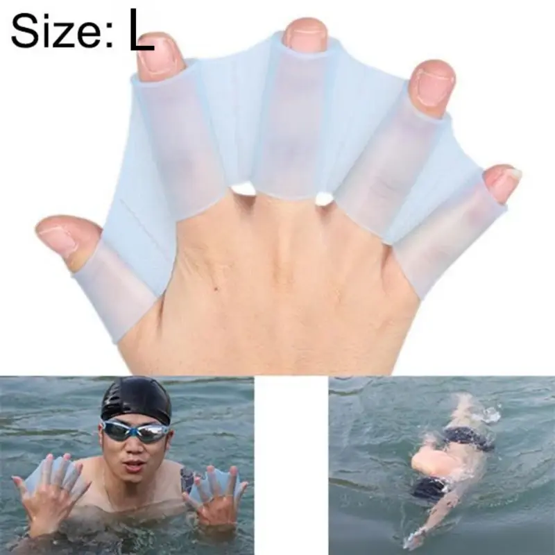 Silicone Hand Puff Swimming Equipment Swimming Gloves Flipping Board Training Gloves Silicone Palm Trainer Swimming Equipment