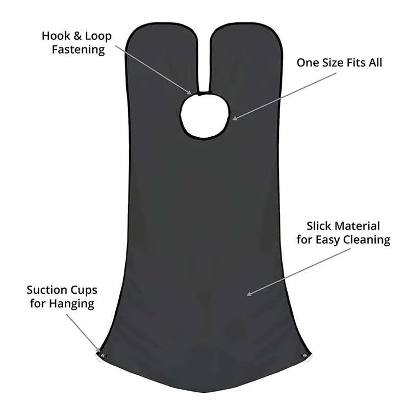 Men's Shaving Apron Beard Catcher Shawl Care Scarf Waterproof Floral Cloth Not Touching Hair Men's Bathroom Salon Cleaning Tool