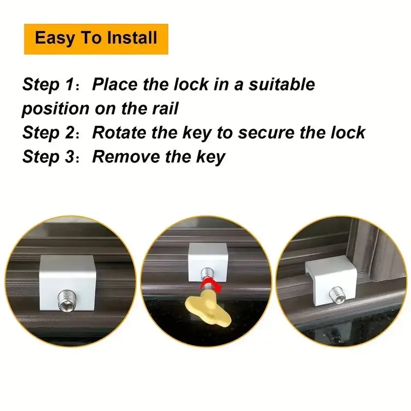 2 PCS Window Lock Buckle Fixed Alloy Non Perforated Window Lock Buckle Child Protection Safety Anti Pinch Anti-theft Lock Buckle