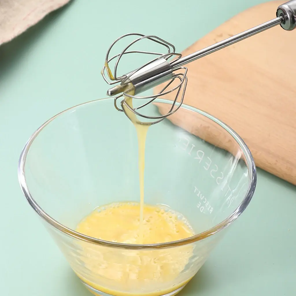 Semi Automatic Mixer Egg Beater Stainless Steel Manual Mixer Cream Mixer Kitchen Utensils Baking Cake Automatic Mixer Egg tools