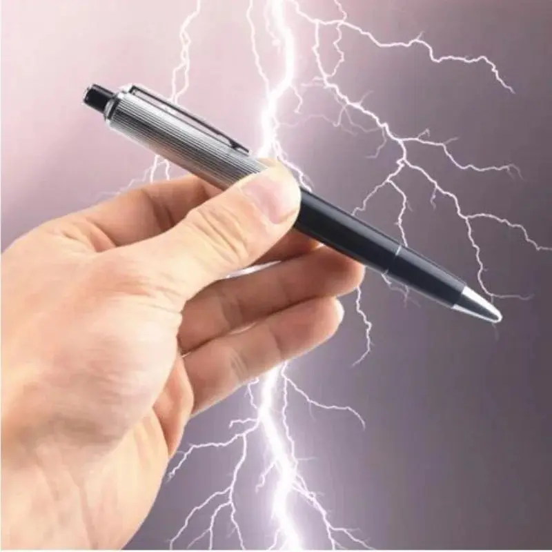1pcs Creative Electric Shock Ballpoint Pen Toy Funny Trick Fun Gadget Trick School Signing Pens April Fool Toy BEST GOT Gift ﻿