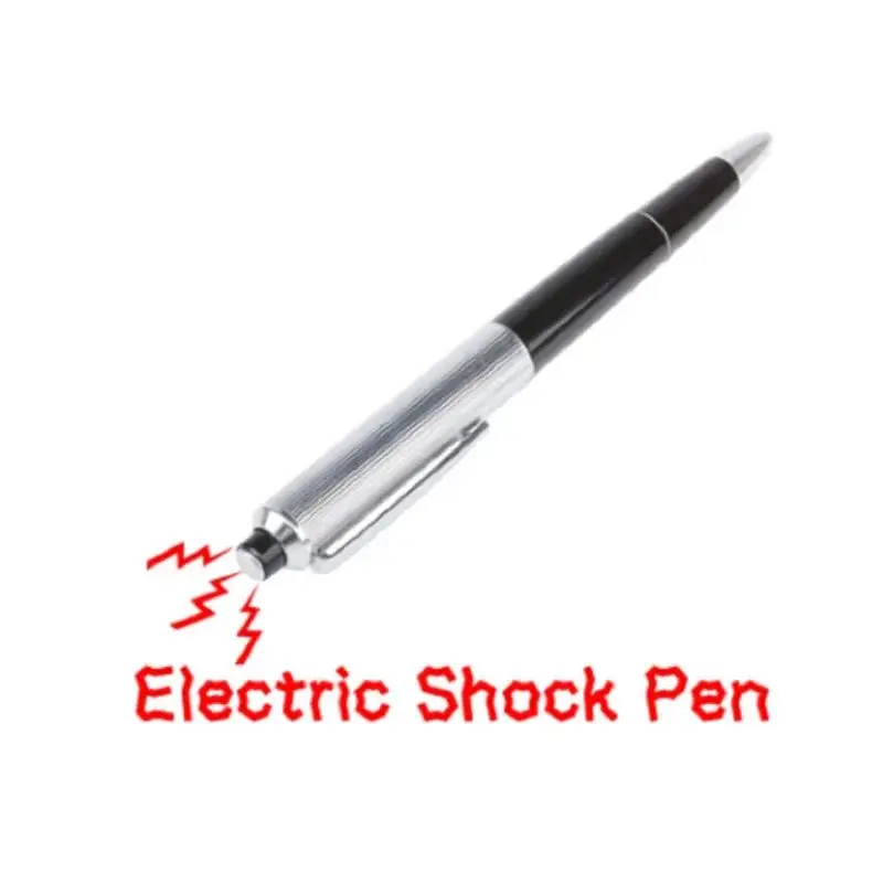1pcs Creative Electric Shock Ballpoint Pen Toy Funny Trick Fun Gadget Trick School Signing Pens April Fool Toy BEST GOT Gift ﻿