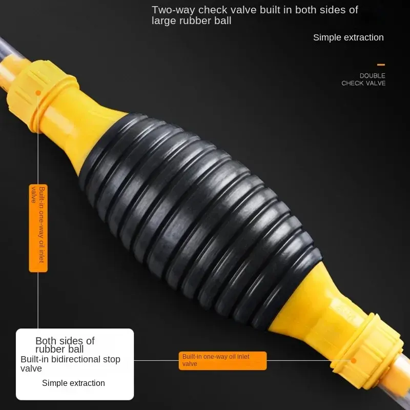 Portable Manual Fuel Pump Car Fuel Tank Oil Suction Pump Gasoline Diesel Liquid Manual Pump Siphon Type Gasoline Fuel Saver