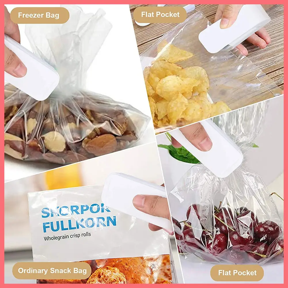 Mini Heat Sealing Machine Handheld Portable Packaging Sealing Pocket Thermoplastic Snack Bag Moisture proof Sealing Machine