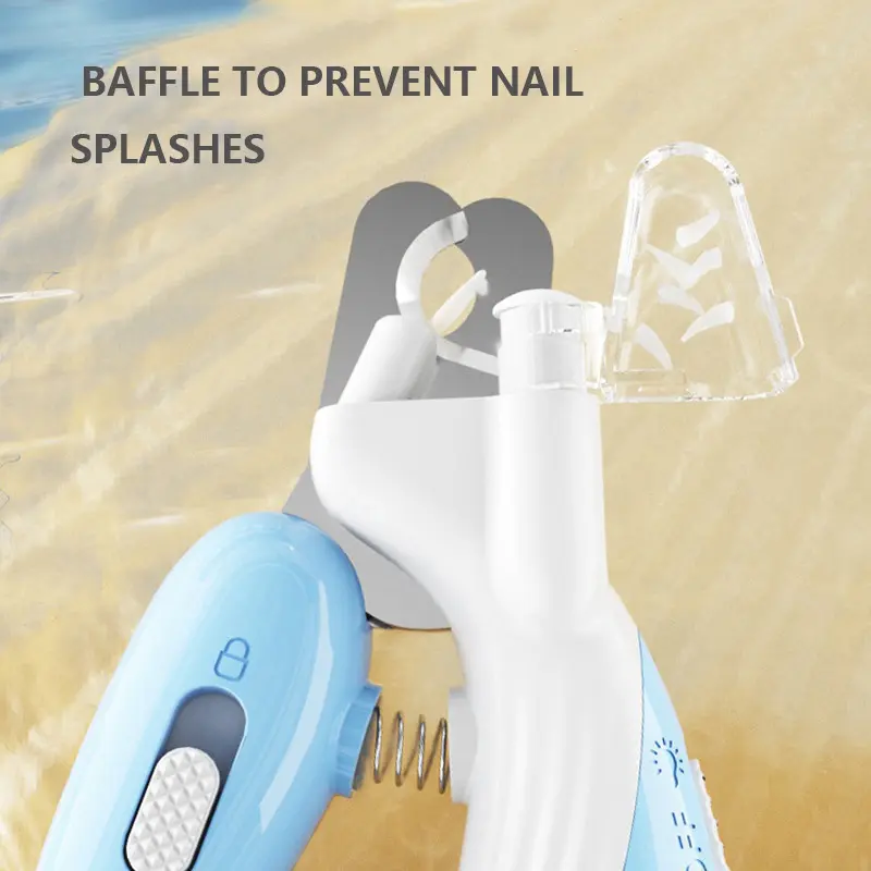 Cat Nail Clipper Professional Pet Nail Trimmer Dog Toe Claw Trimmer with LED Light Pet Claw Shape Trimming Pet Nail Clipper