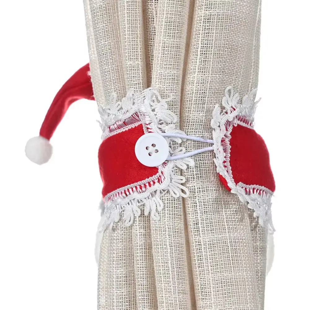 Christmas Curtain Buckle Santa Claus Snowman Curtain Tie Curtain Hook Clip Decorative Buckle Creative Curtain Buckle Decoration