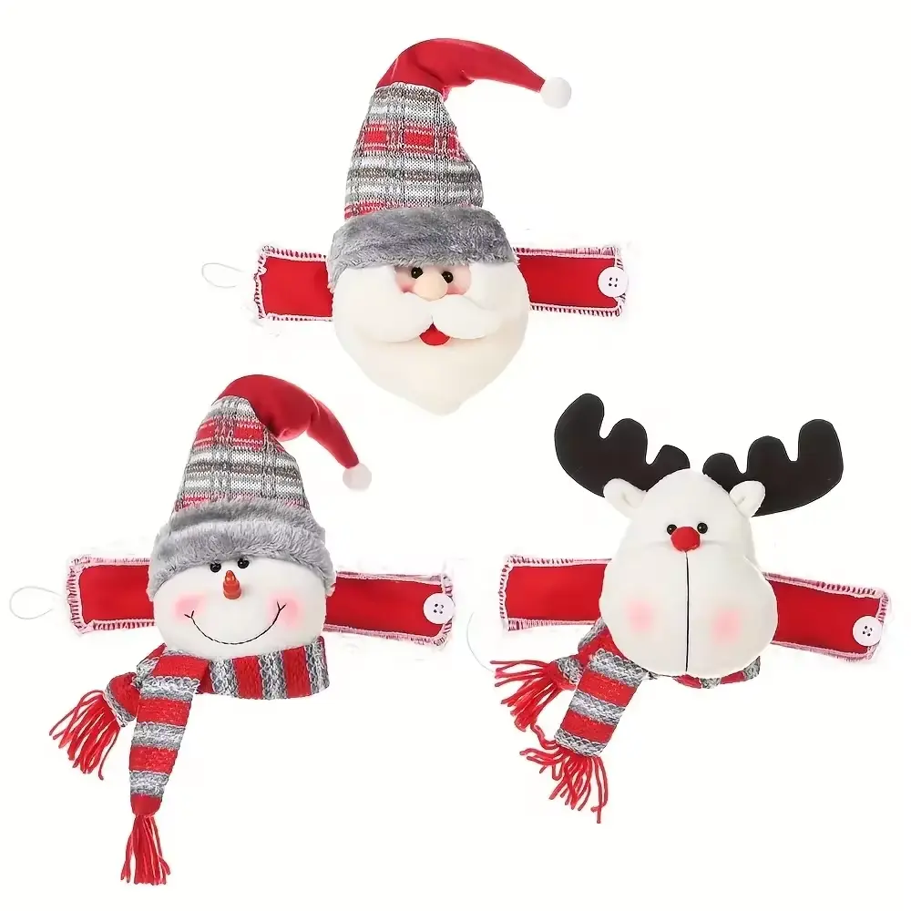 Christmas Curtain Buckle Santa Claus Snowman Curtain Tie Curtain Hook Clip Decorative Buckle Creative Curtain Buckle Decoration