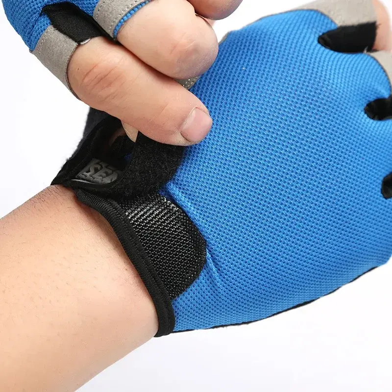 Outdoor Cycling Gloves for Men Women Mountain Bike Fitness Exercise Gloves Anti Slip Shockproof Breathable Half Finger Gloves