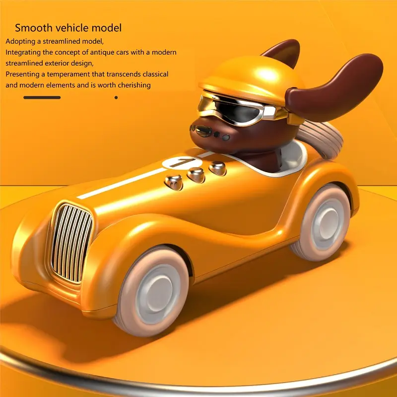 Rebound Car Children's Toy Car Inertia Pulley Electric Music Story Function Car Model Animal Fun Car Toy Puzzle Children's Gift