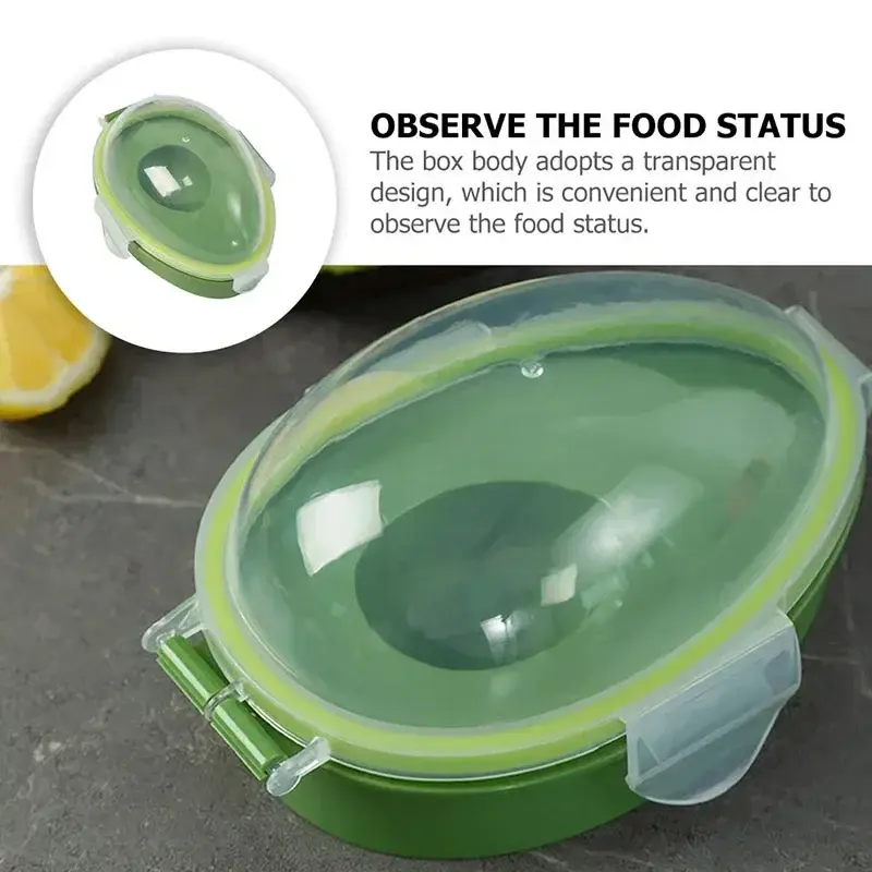 Kitchen Food Storage Box Avocado Food Storage Box Space Saving Container Vegetable Organizer Dust Proof Mini Fresh-Keeping Box