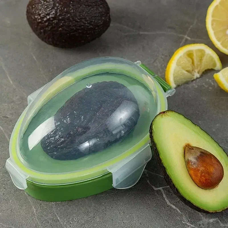 Kitchen Food Storage Box Avocado Food Storage Box Space Saving Container Vegetable Organizer Dust Proof Mini Fresh-Keeping Box