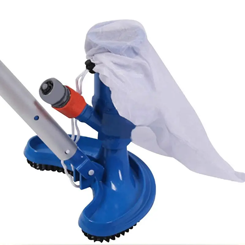 Professional Pool Vacuum Cleaning Tool with Brush Bag Portable Pool Vacuum Jet Underwater Cleaner Hot Spring Cleaning Brush